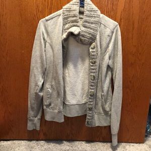 Abercrombie button up sweater